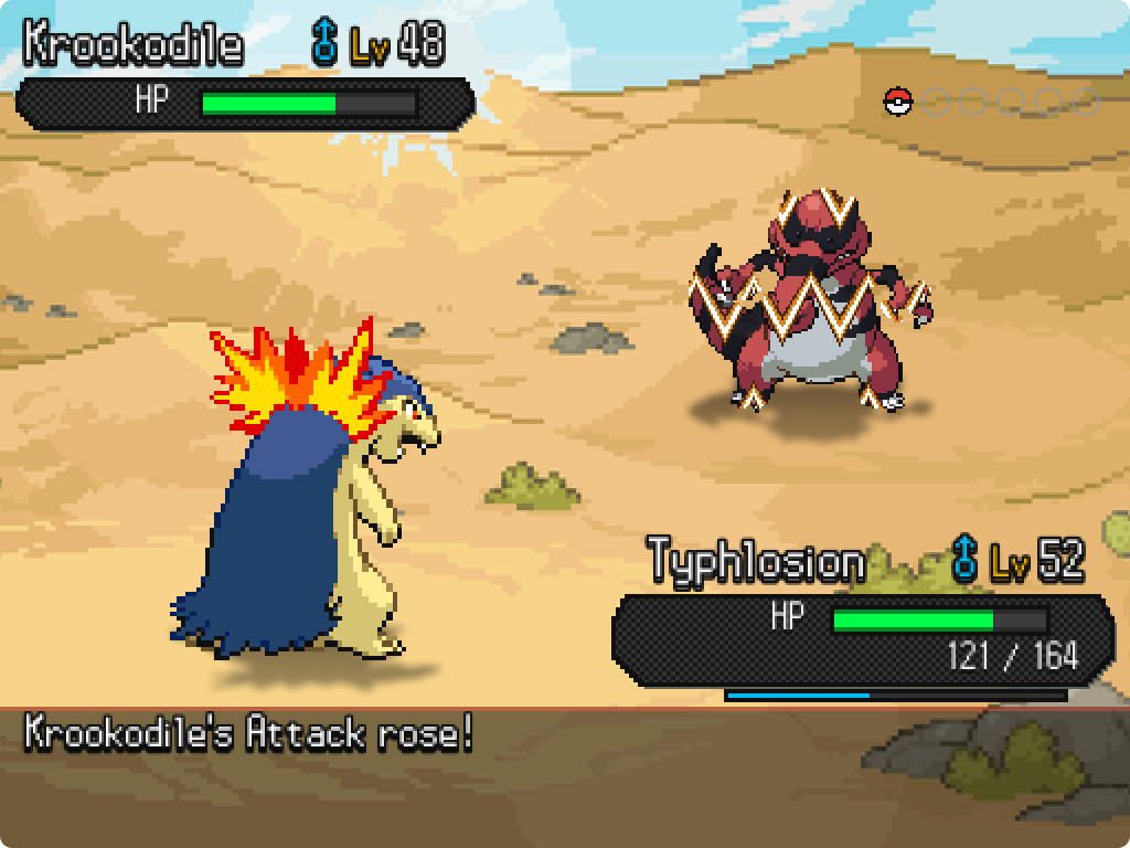 The Visual Overhaul. Almost every screen in the game is new! — The new HUD, and the arrows on a stat rise.