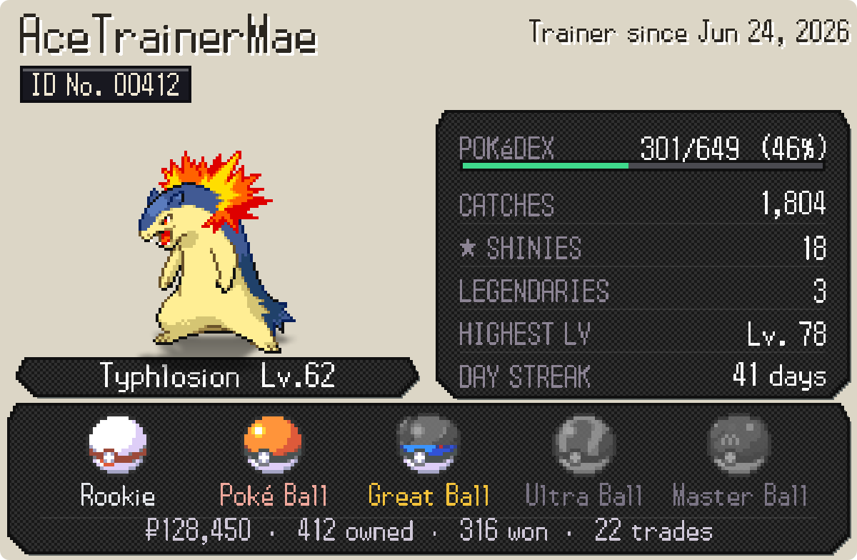 The Visual Overhaul. Almost every screen in the game is new! — The Trainer Card.