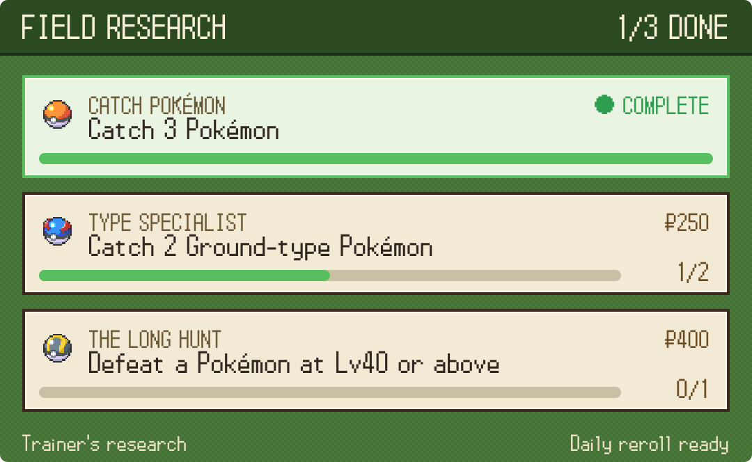 Unova arrives, and the Trainer Circuit Opens! — Research pays properly now